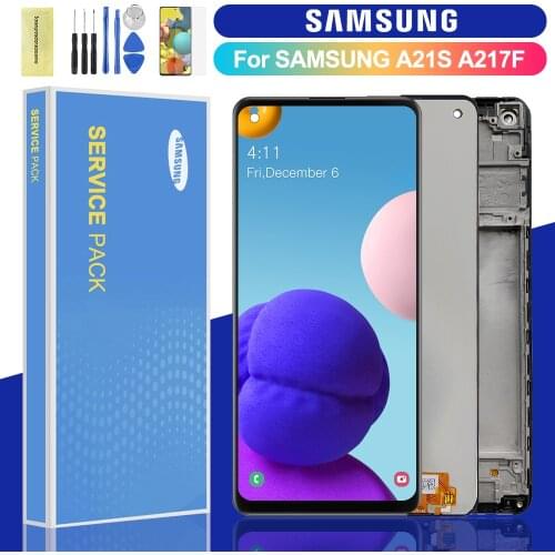100% Original LCD For Samsung Galaxy A21s A217 LCD Display Touch Screen Digitizer Assembly For Galaxy A21s A217 A217F A217F/DS