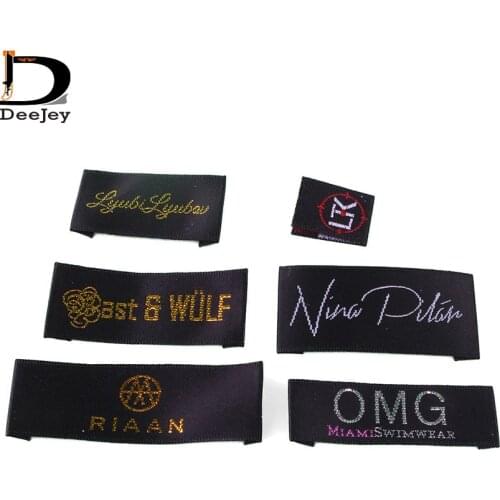 2000pcs/lot customized brand main labels satin garment labels woven & printed high quality demands