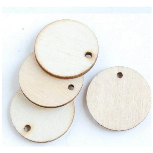 2014 New Arrival 18.5mm Round Unfinished Wooden Beads Fashion wooden chips for DIY 100pcs/lot SMT-423