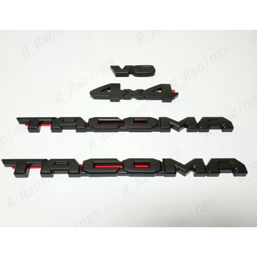 New 4PCS SET BLACKOUT EMBLEM OVERLAY KIT Fit For 2016-2020 V6