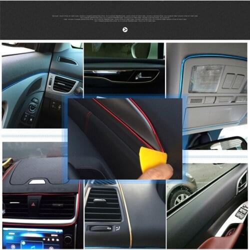 5Meters/Lot Interior Sticker Decoration Strip Car Styling For Opel Toyota Renault Audi kia Rio K2 Volkswagen Passat Accessories
