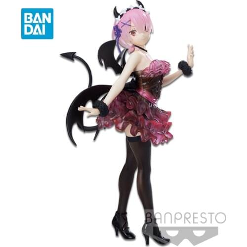 Bandai Re:life In A Different World From Zero Ram Devil Anime Figure Model Toy Gift Pvc 22Cm