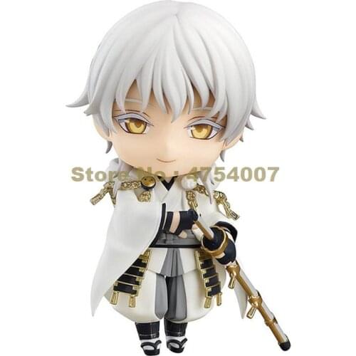 Anime touken ranbu online tsurumaru kuninaga cute action figure face changeable doll q version 10cm #540 Toy