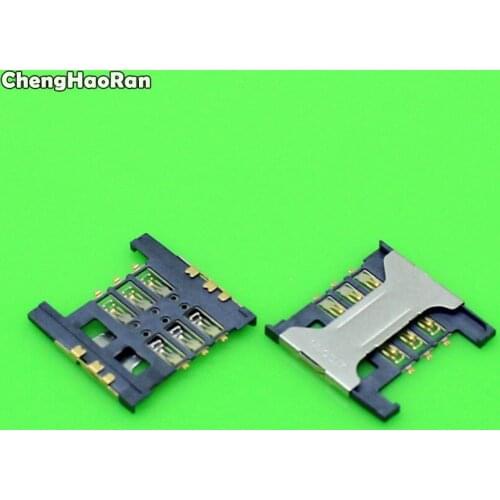ChengHaoRan 5pcs For ZTE Blade L2 New Sim Card Reader Holder Slot Tray Socket Connector
