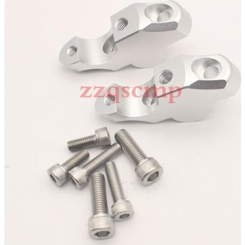 CNC Machining Handlebar Risers Bar Clamp Extend Adapter With Bolts for BMW R NINE T 2014-2017