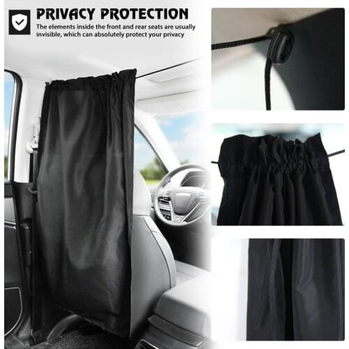 Car Isolation Curtain Sealed Taxi Cab Partition Protection And Commercial Vehicle Air-conditioning Sunshade And Privacy Curtain