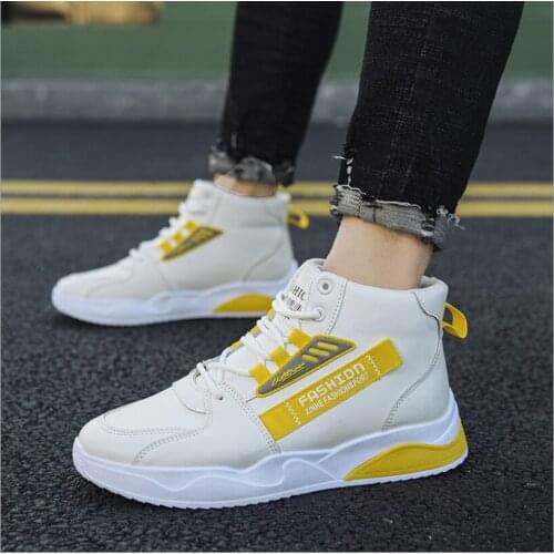 Mens Vulcanized Shoes High Quality Mens Sports Shoes Flat Shoes Mens Casual Sneakers High Top Board Shoes Fashion Outdoor Sho