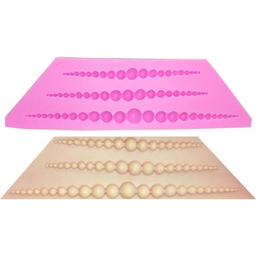 M0144 Cake Decoration tools Waterdrop Silicone Mold Long Pearl Shape Forma de Silicone Moule 3d Mold Fondant