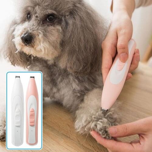 Dog Grooming Clippers Cordless USB Rechargeable Small Pet Hair Trimmer Low Noise for Trimming Hair Around Paws Eyes Ears Free