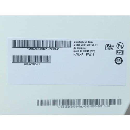 B156XTN04.1 B156XTN041 LED Screen Matrix for Laptop 15.6" HD 1366X768 Matte 30Pin LCD Display Replacement