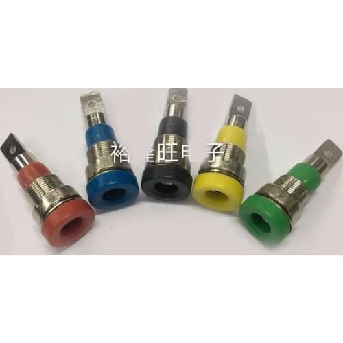 Smonisia 200pcs/lot Copper Banana Socket Speaker Instrument Signal Terminal Connector 4mm Hight Pressure Jack