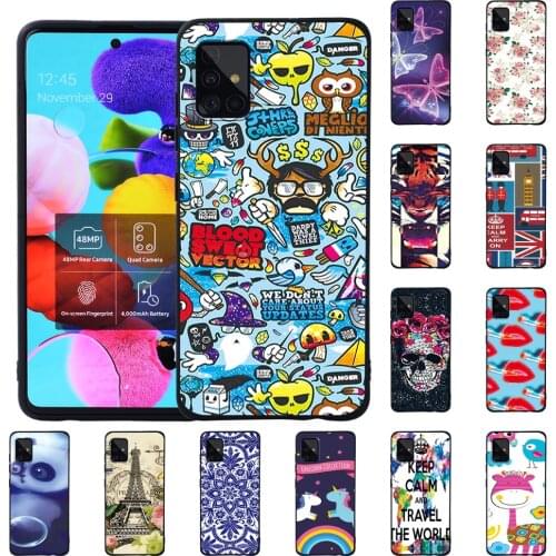 Fashion Soft Silicone Cover for Samsung Galaxy A10/A20E/A30S/A40/A50/A50S/A70/A70S/A51/A71 Case Phone Protector Case