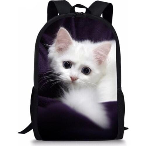 Newest School Bags For Kids Kawaii Animal Cat 3D Printing Backpack for Boys&Girls Primary School Satchel Children Rucksacks