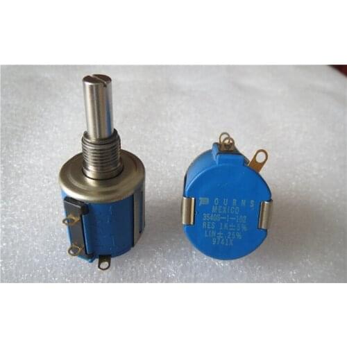 Original New 100% 3540S-1-102 1K 2K multi-turn 10-turn potentiometer handle 21MM round handle (SWITCH)