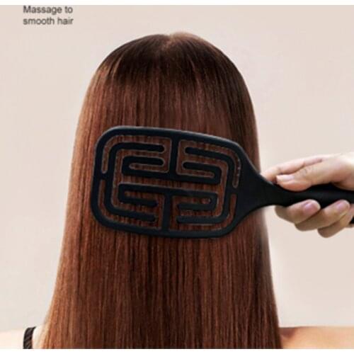 Hairbrush Women Female Hair Scalp Massage Comb Bristle&nylon Hairbrush Wet Curly Detangle Hair Brush For Salon