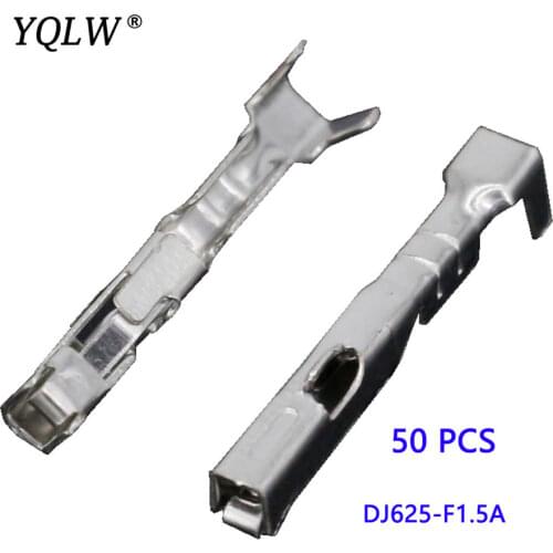 100 PCS 1.5 series connector terminal copper terminal tinned terminal plug socket DJ625-F1.5A