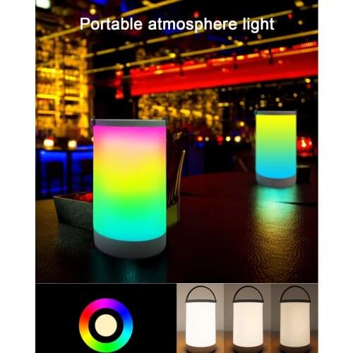 LED Portable Ambiance Lamp Bedside Small Night Light Lamp USB Rechargeable Camping Lamp Room Lights Decor Bedroom Decor Light