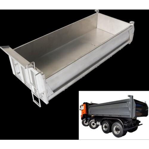 Tamiya Truck Metal Aluminum Cargo Compartment For 1/14 Rc Truck Dump trucks Benz Arocs 3363 3348 Bucket Modified Accessories
