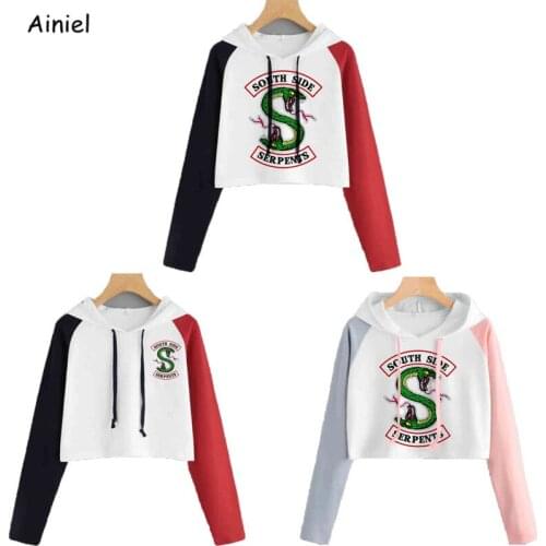 South Side Serpents Riverdale Hoodie Sweatshirts Harajuku Riverdale SouthSide Pullover Hoodies Tops Sweatshirts Women Disfraz