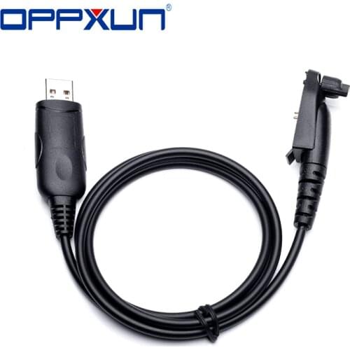 OPPXUN USB Programming Cable Accessories For Motorola GP328Plus GP338Plus GP644 GP688 GP344 GP388 EX500 EX560 XL Two-Way Radio