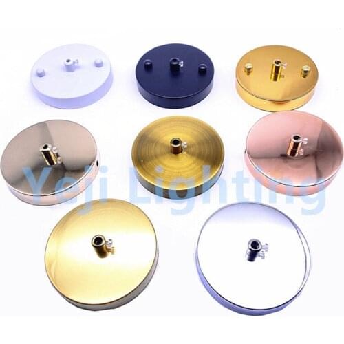 Iron Ceiling rose with cable clip Retro ceiling canopy with iron cable grip Ceiling plate for pendant light vintage chandelier