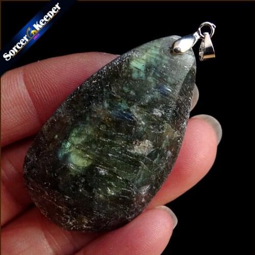 Women & Men Fashion Jewelry Pendants Necklaces With Chain Wholesale Labradorite Moonstone Quartz Stone Colares Femininos YS723