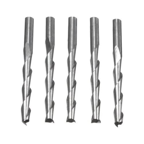 1PC 3.175mm Carbide CNC 2 Flute Spiral Bits End Mill Router 22mm CEL applicable to Acrylic PVC High Density Board 2016
