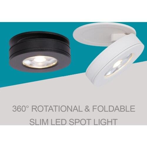 10pcs 3W/5W/7W/10W Recessed COB LED Downlight Indoor Home Slim 85-265VAC 360Degree Rotatable & Foldable Ceiling Spotlight Lamps