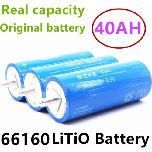 100% Original Real Capacity Yinlong 66160 2.3V 40Ah Lithium Titanate LTO Battery Cell for Car Audio Solar Energy System