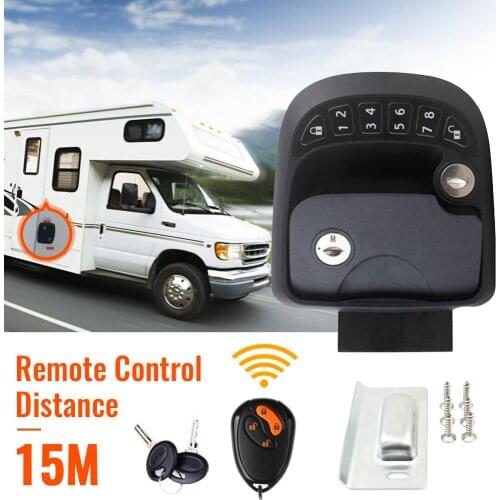 Brand New Car RV Keyless Entry Door Lock Latch Handle Knob Deadbolt NEW Secure Practical Durable RV Camper Trailer Black