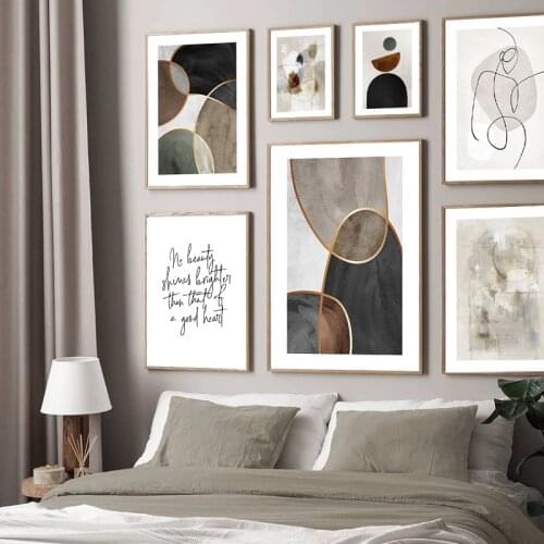 Abstract Geometric Poster Wall Minimalism Art Nordic Print Canvas Painting Wall Modern Minimalist Home Decoration Image