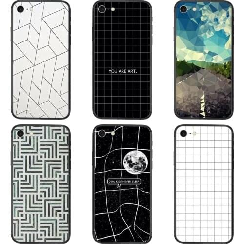 D topaz ruby crystal hon Dazed Geometric Black Bumper Soft For Xiaomi Mi 10 11 9 10T Pro Lite Ultra Poco X3 F3 NFC CC9 Pro