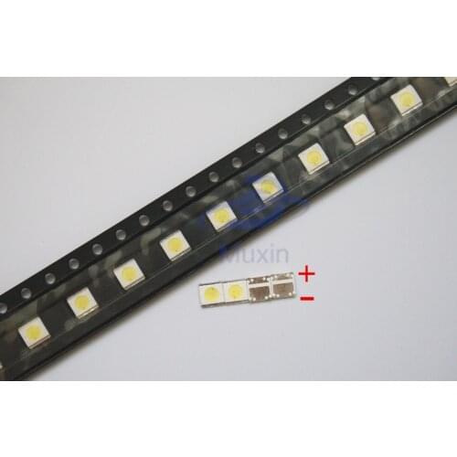 Free shipping 50 pcs 1W 3535 3v SMD LED Beads Cold white High power for LCD/TV Backlight