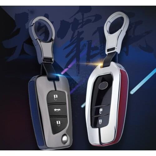 For Toyota Corolla LEVIN RV4 Camry CHR Highlander Car Key Case Cover Shell Bag