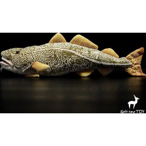 ChildrenS Toys Holiday Gifts Gadiformes Fish Plush Toys Real Life Cod Dolls Model Soft Simulation Of Marine Animals