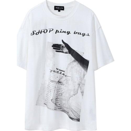 Summer T-shirt Men Women Harajuku Loose Fit T Shirts Hip Hop Cloth Fashion Clothes Man Graphic Printed Tees Tshirt Drop Shipping