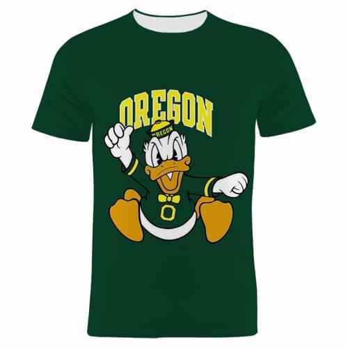 Tshirts Men T Shirt Summer Fashion Disney Donald Duck 3D Print Children Clothes Streetwear Cartoon Anime Women Tee Shirts