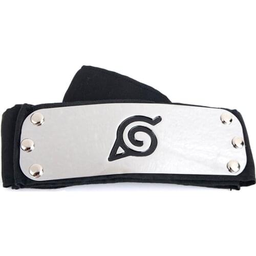 Ninja Headband For Cosplay Forehead Protector Role-playing Props Anime Metal Plated Headwear Ninja Warrior Belt Headwear
