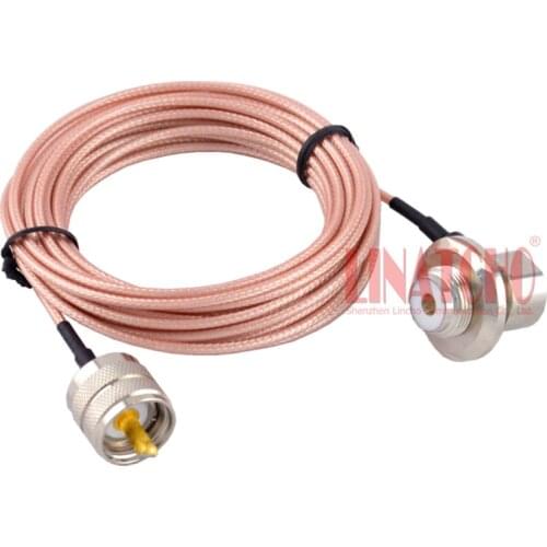 5 meter pl259 uhf male to female antenna cable coaxial rg316 low loss car radio antenna extension cable