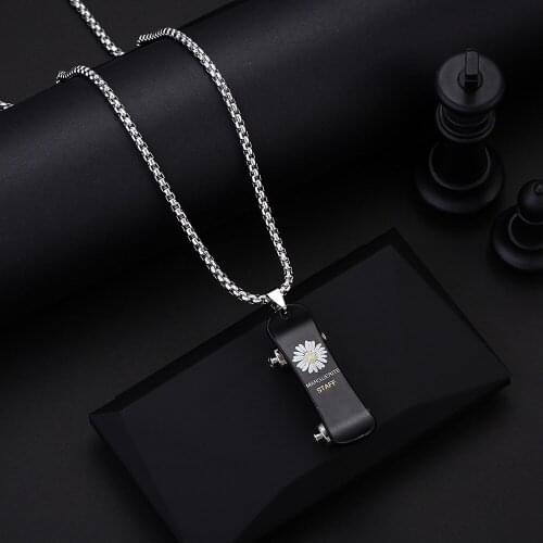 Fashion Scooter Necklace Pendant Trendy Men Pendant Sweater Chain Hip Hop Female Student Accessories Hot Sale