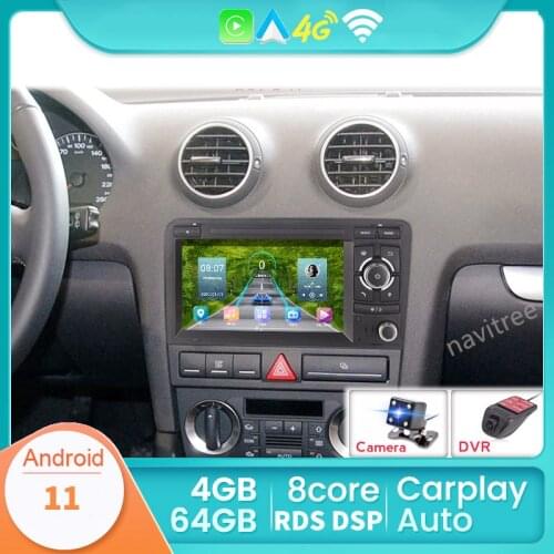 WiFi Android System Navigation For Audi A3 2003-2011 RS3 Sportback Car Multimedia Player GPS Radio Stereo 2G+32G Suppot Carplay