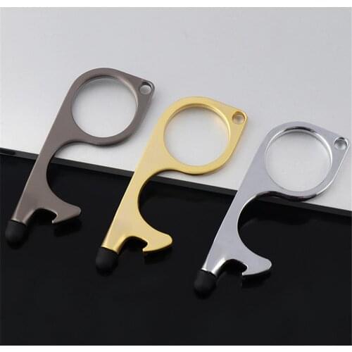 New Portable Door Handle Key No-touch Elevator Tool Door Opener Elevator Button Edc Door Opener Portable Press