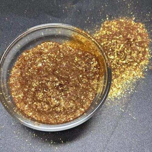 Very Shinning Bright Gold Color Diamond Pigment Powder Non-Toxic Great for Epoxy Soap Nail Polish Cosmetics Bath Bombs