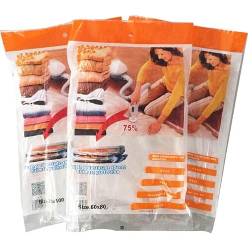 New Space Saver Saving Storage Seal Vacuum Bags Compressed Organizer Bag Rack Hanger Storage Organizer