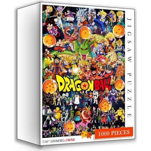 75X50CM Jigsaw Puzzles Tpys 1000 Pieces Cartoon Anime Puzzles Wooden Toys for Children Adult Decompression Games Birthday Gifts