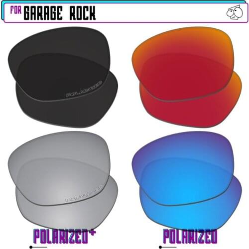 EZReplace Polarized Replacement Lenses for - Oakley Garage Rock Sunglasses - BkSrP Plus-RedBlueP