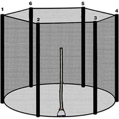 Trampoline Enclosure Durable Safe Nylon Trampoline Protection Net For Outdoor Children Injury Prevention
