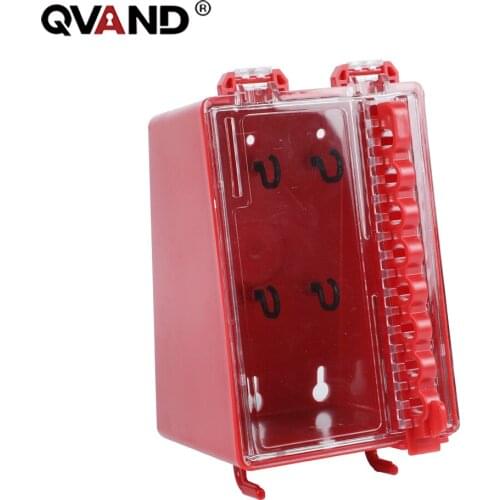 QVAND Small Wall-Mounted Lockbox, 6-Bit Key Management Station M-S07