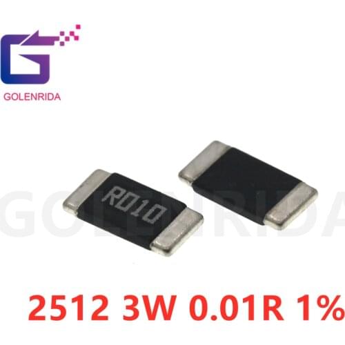 50PCS 2512 SMD Resistor 1% alloy resistor 0.01R 0.01 ohm 10mR R010 3W