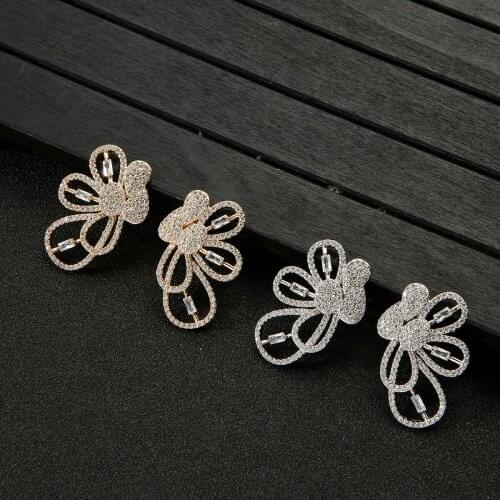 Luxury Butterfly Drop earring Full Mirco Paved Cubic Zirconia Women Engagenet Wedding Earring Fashion Jewelry E9614